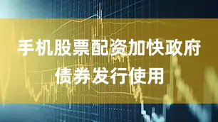 手机股票配资加快政府债券发行使用